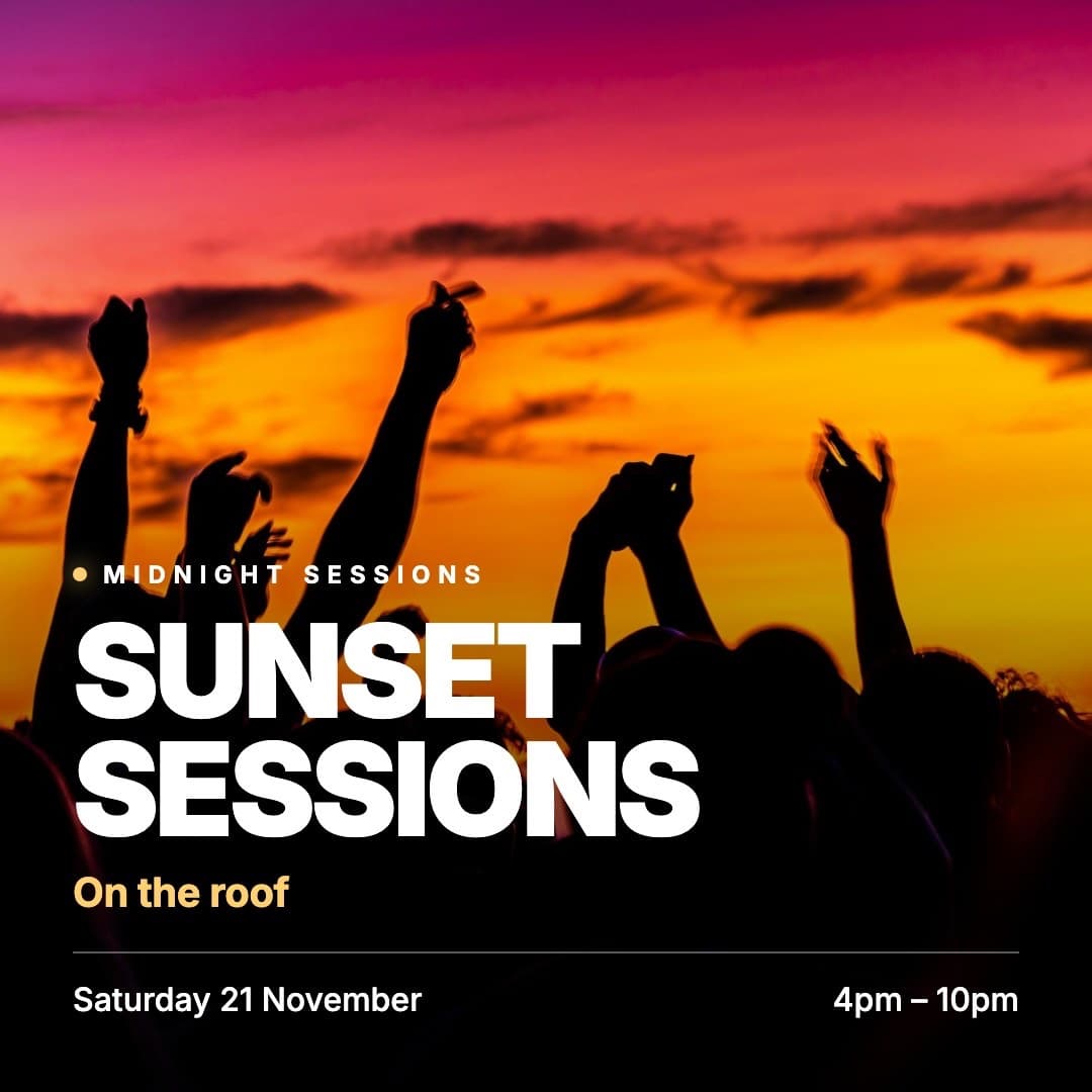 Sunset Sessions: On the Roof at Arch 2, Sat 21 Nov